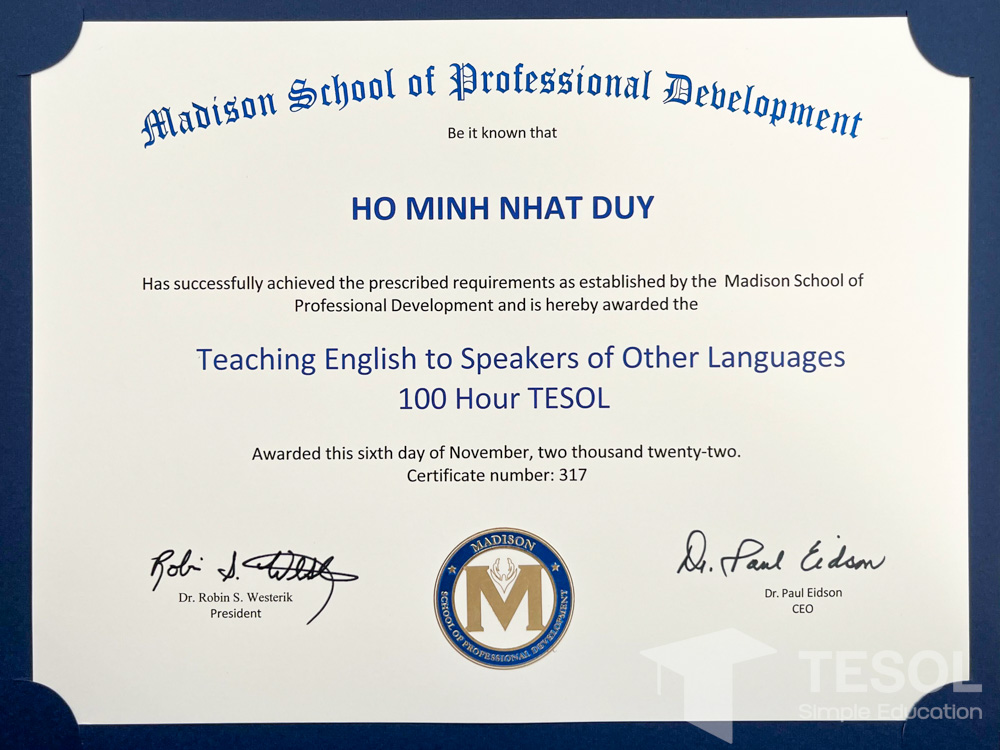 Học TESOL Để Làm Gì?